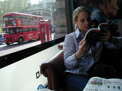 Ondertussen zocht zij de volgende bestemming uit.