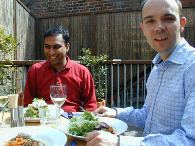 Het vegetarisch restaurant heeft erg z'n best gedaan.